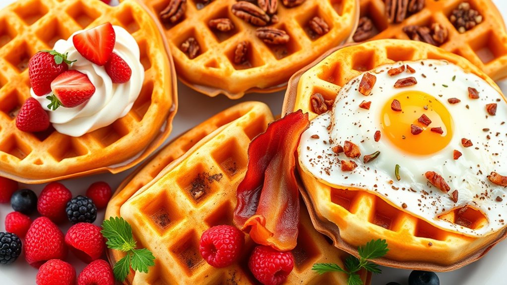 endless waffle topping possibilities