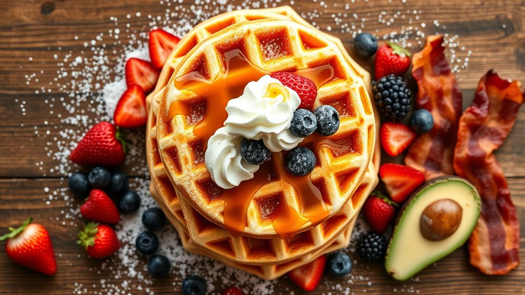 endless waffle topping possibilities