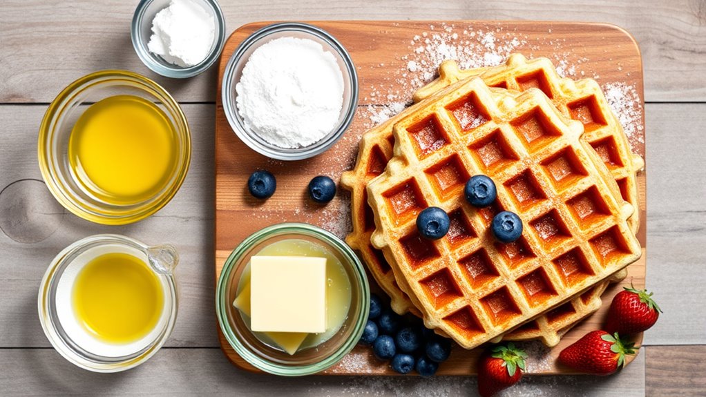 essential belgian waffle ingredients