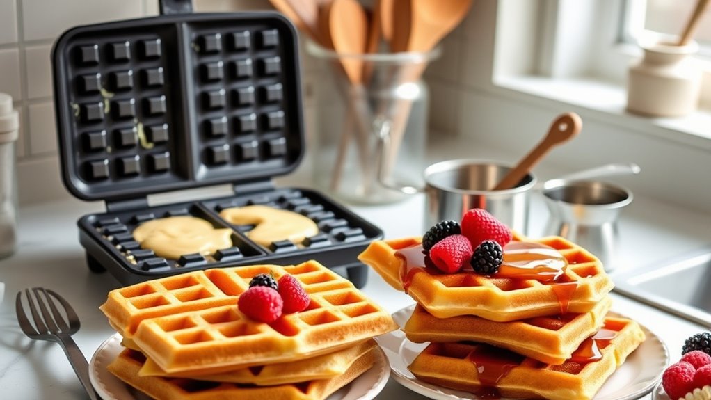 essential belgian waffle tools