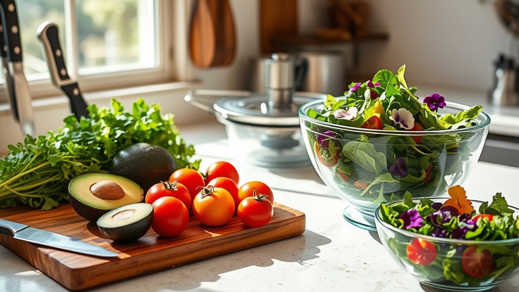 essential salad preparation tools
