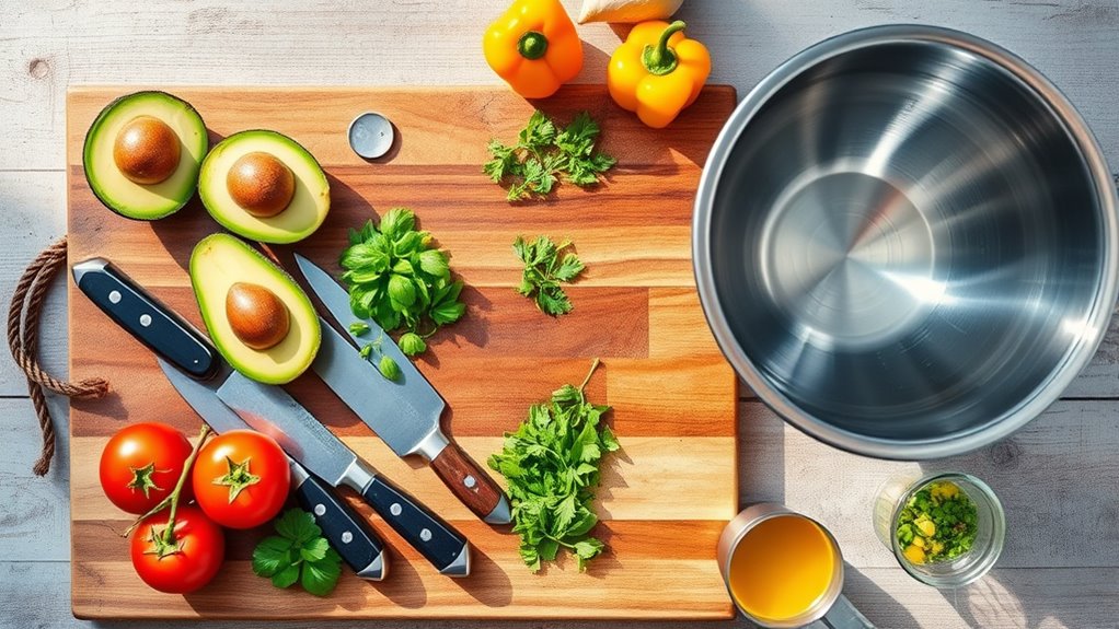 essential salad preparation tools