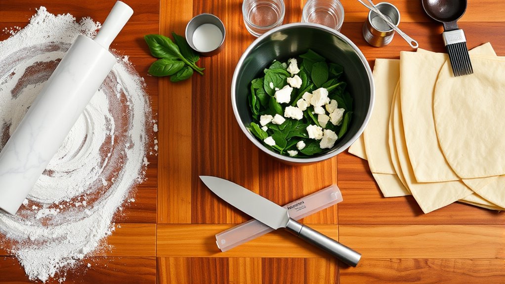 essential tools for spanakopita