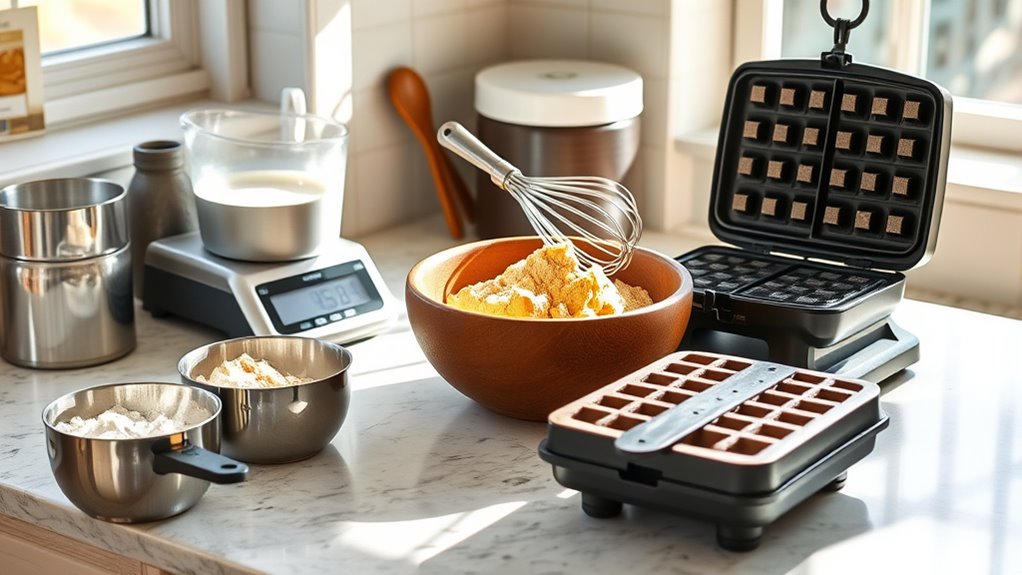essential tools for waffles