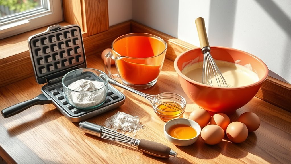 essential tools for waffles