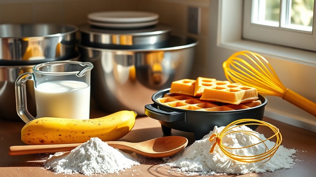 essential tools for waffles