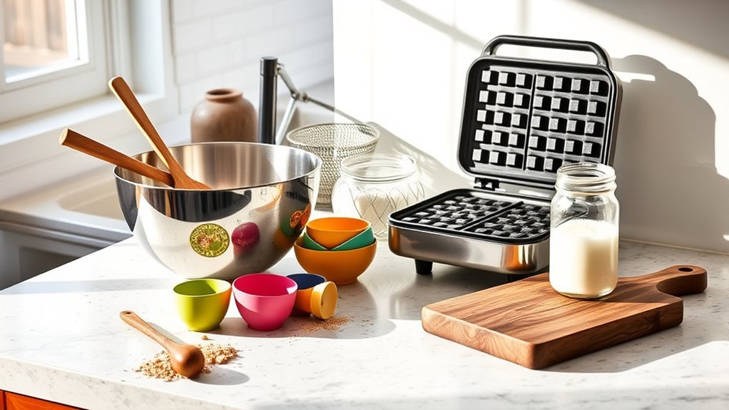 essential tools for waffles