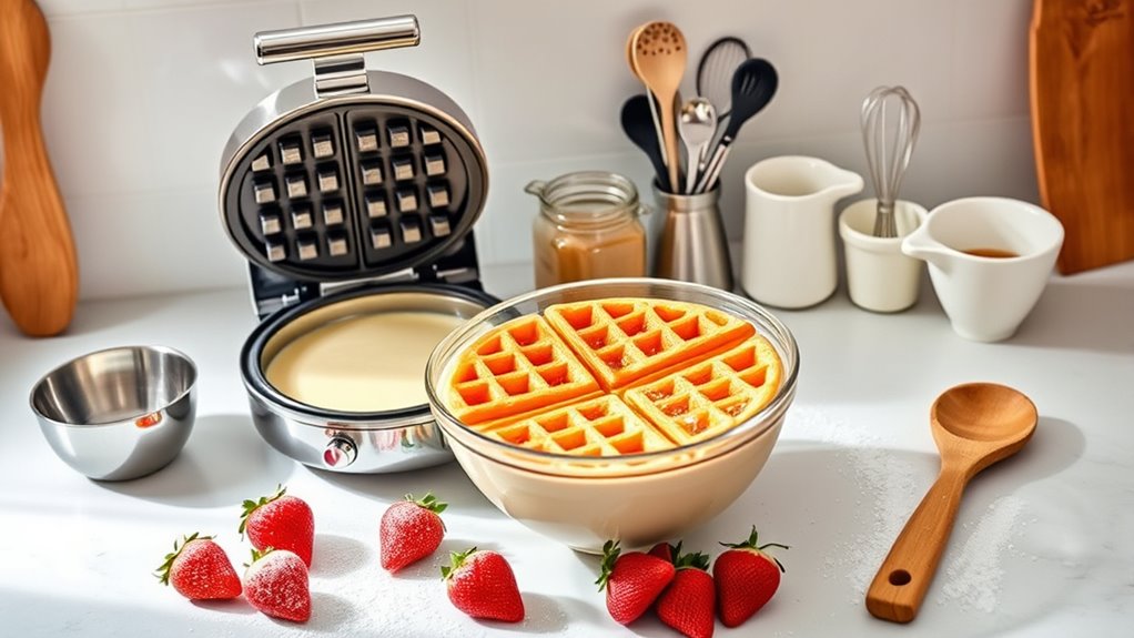 essential tools for waffles