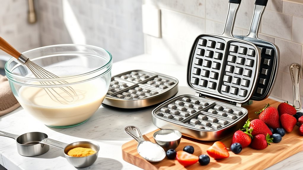 essential waffle making tools