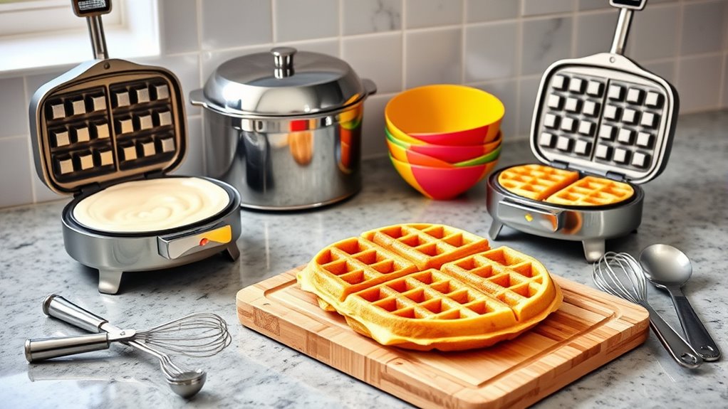 essential waffle making tools