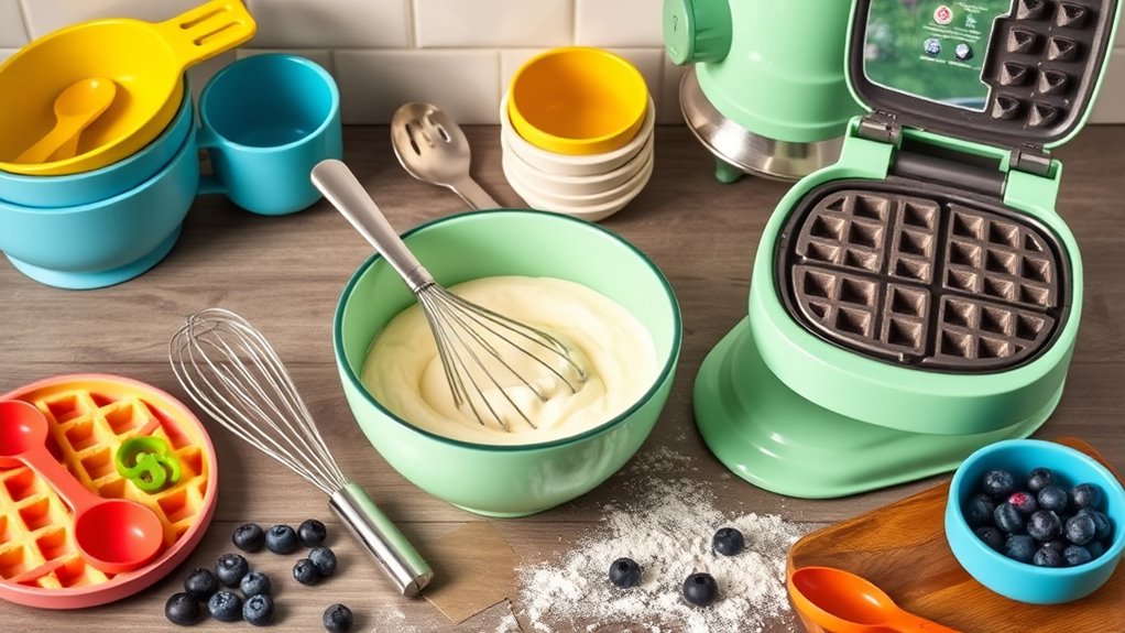 essential waffle making tools