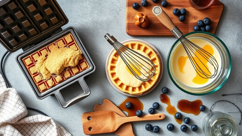 essential waffle making tools