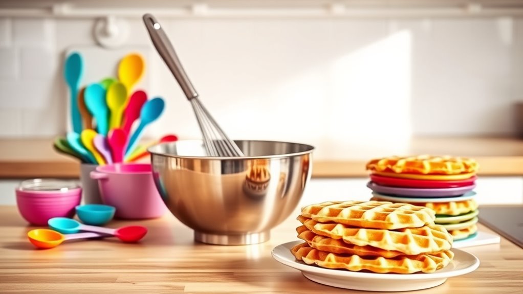essential waffle making tools