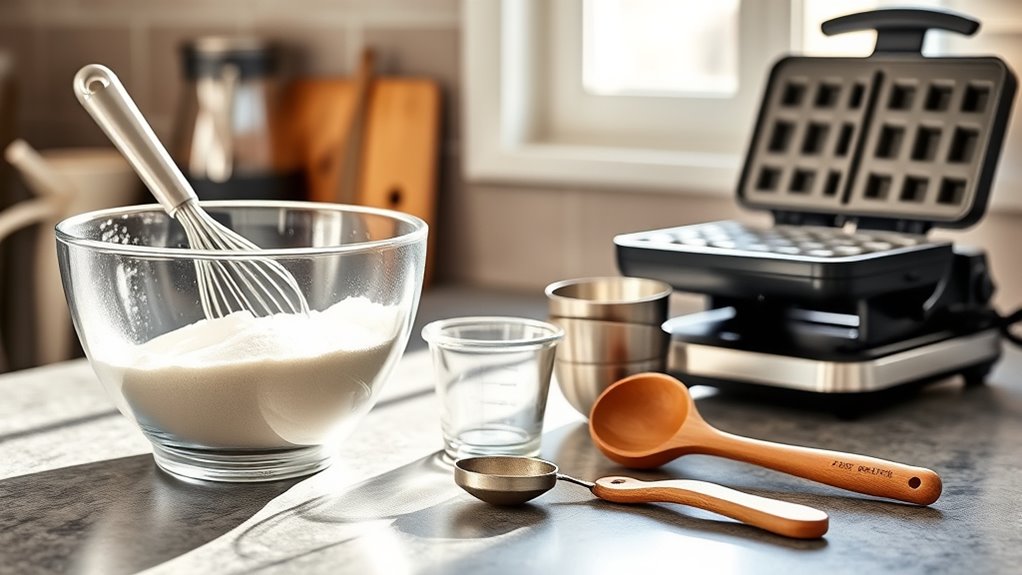 essential waffle making tools