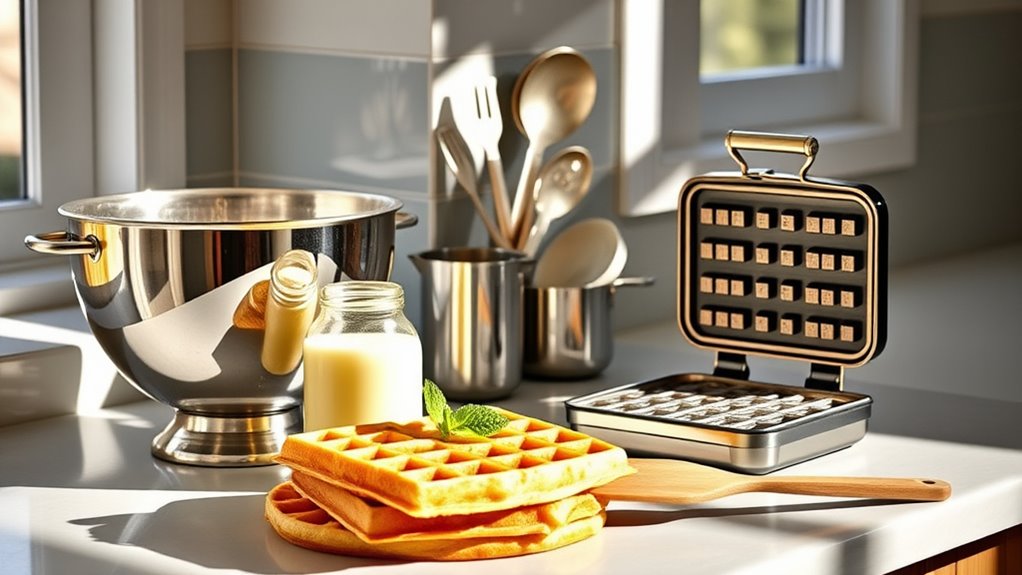essential waffle making tools