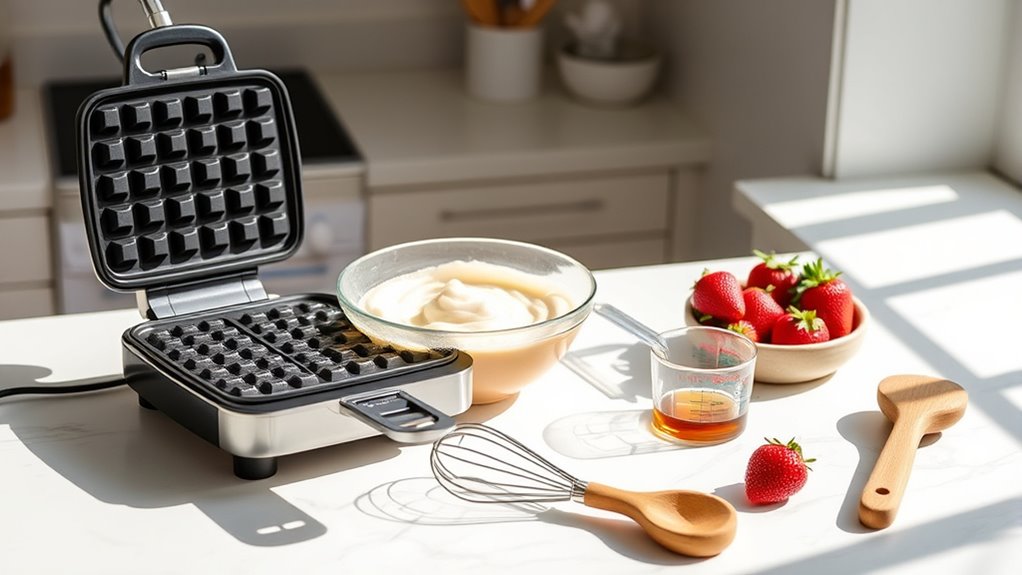 essential waffle making tools