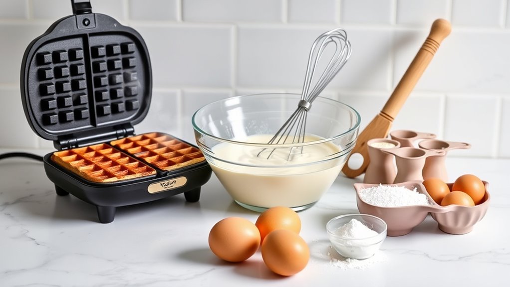 essential waffle making tools