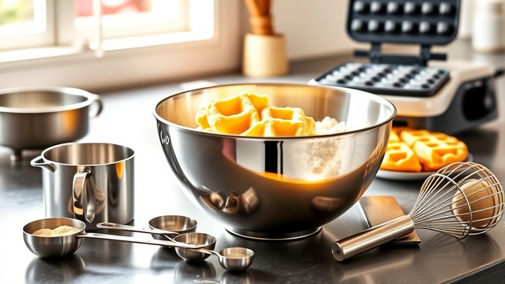 essential waffle making tools