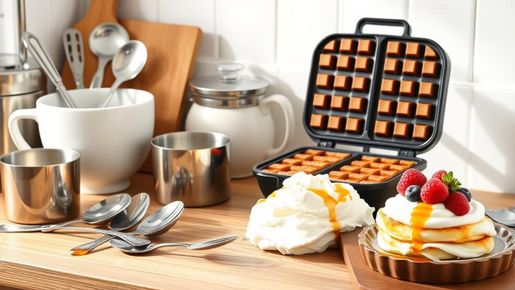essential waffle making tools