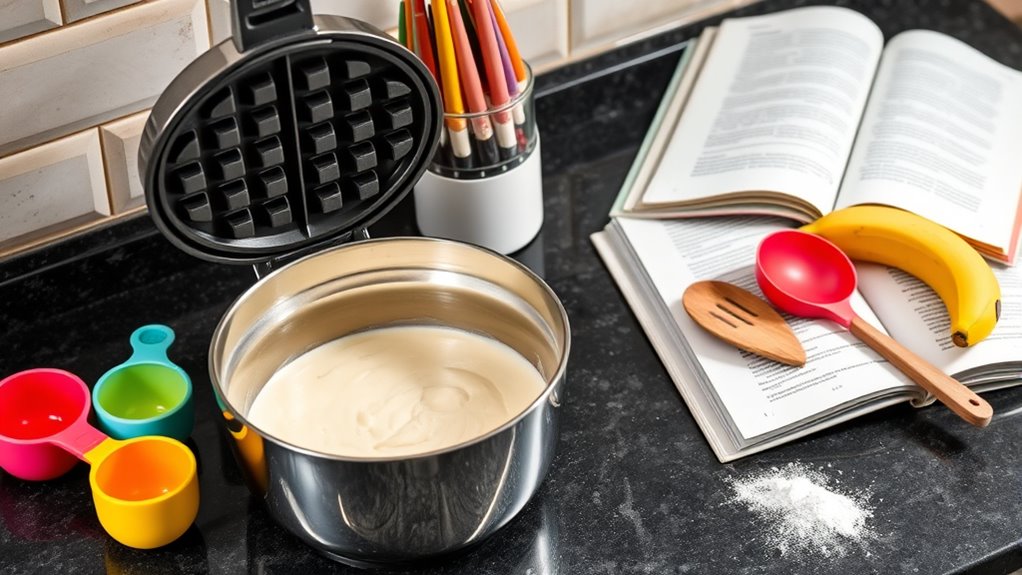 essential waffle making tools