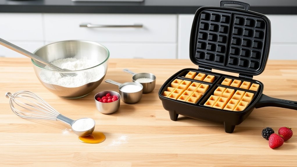 essential waffle making tools