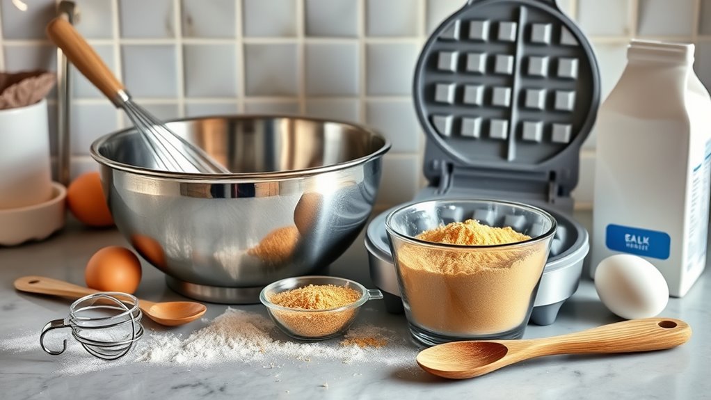 essential waffle making tools