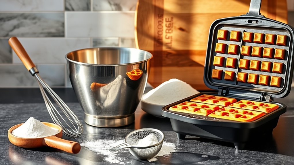 essential waffle making tools
