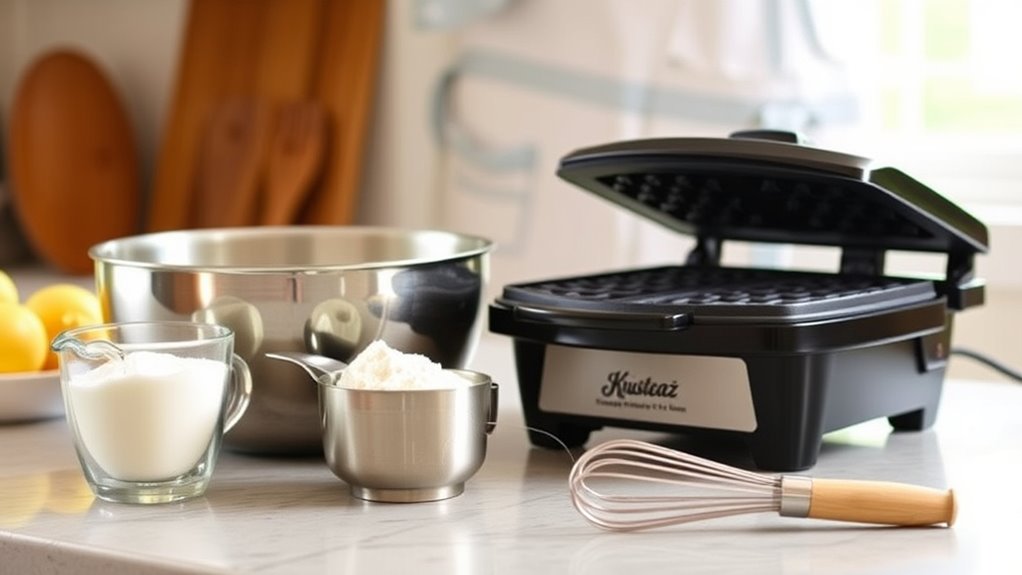 essential waffle making tools