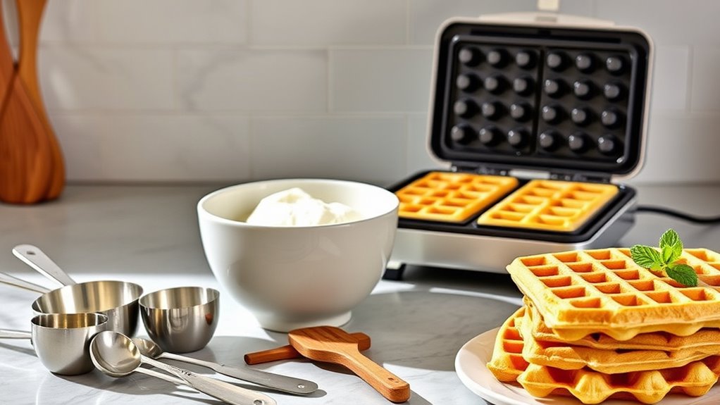 essential waffle making tools