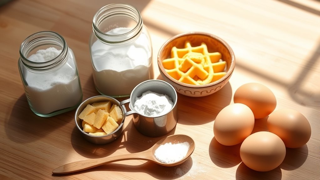 essential waffle mix ingredients