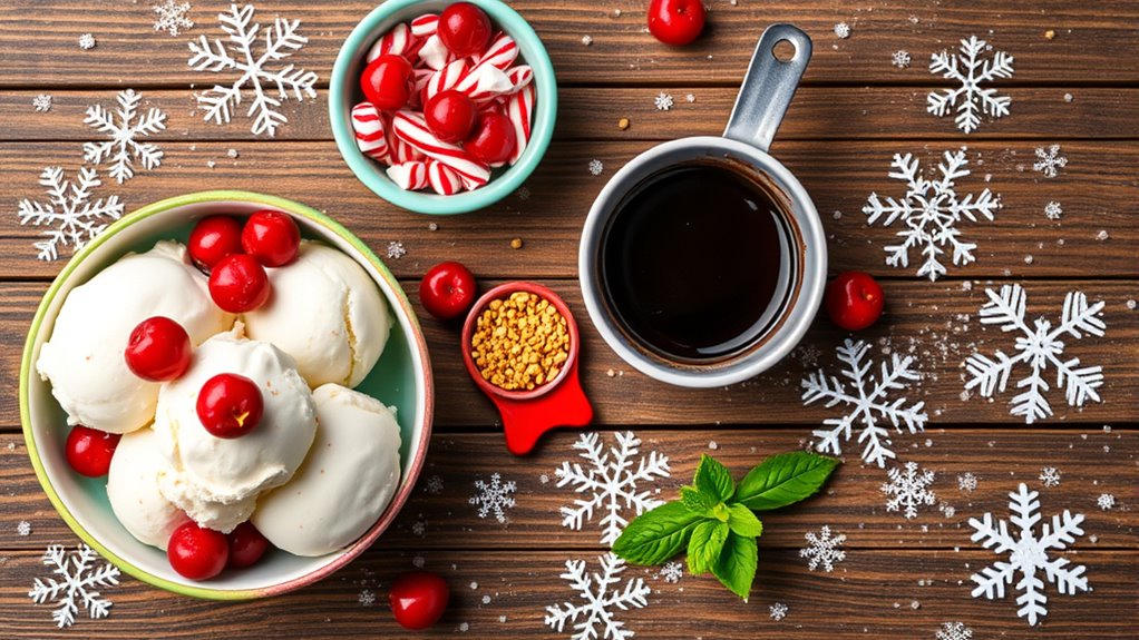 festive ice cream ingredients