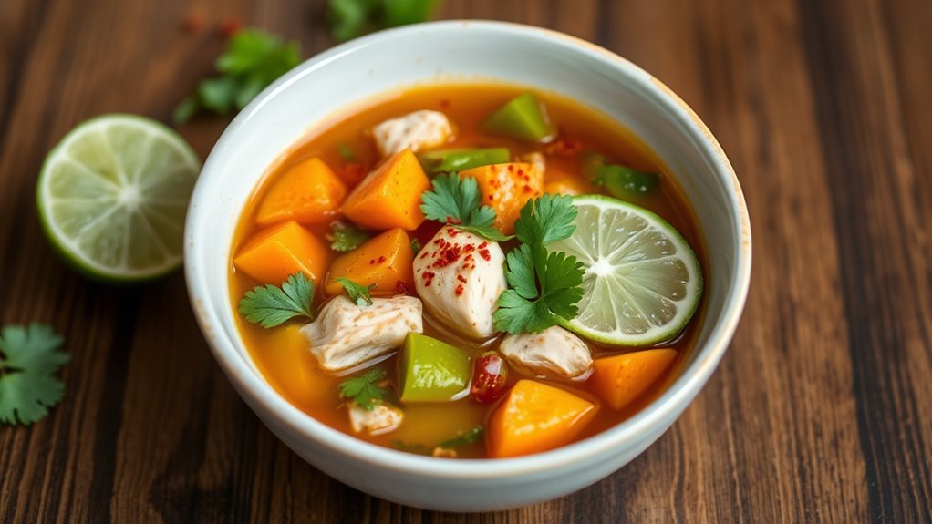 flavorful caribbean chicken soup