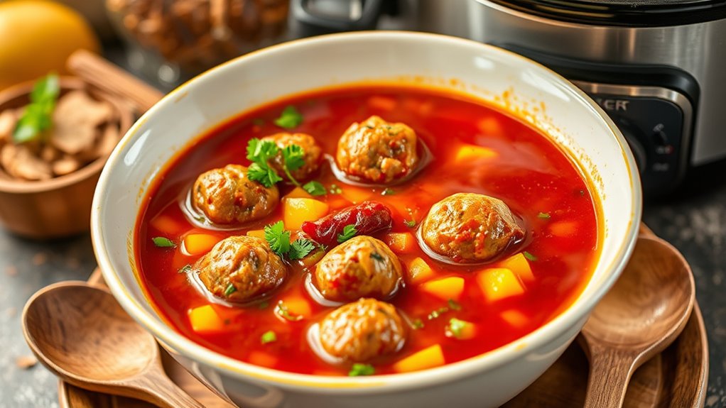flavorful simmered meatballs recipe