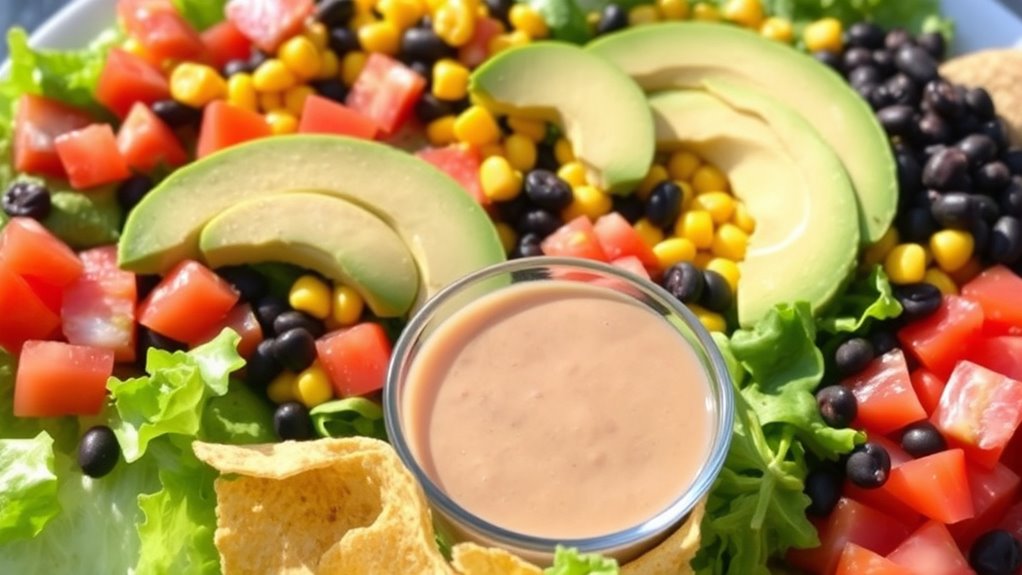 flavorful taco salad assembly
