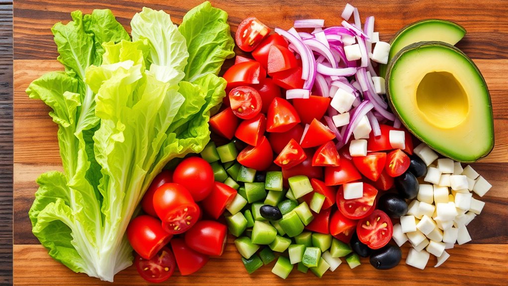 flexible salad ingredient substitutions