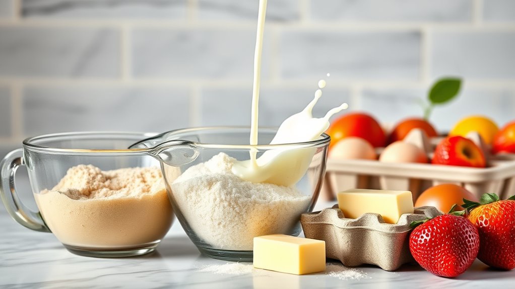fluffy belgian waffle ingredients