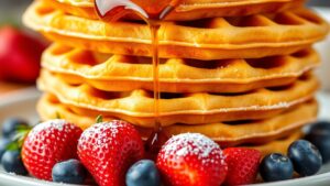 fluffy waffles made easy