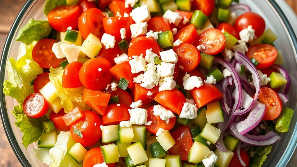 fresh and vibrant salad