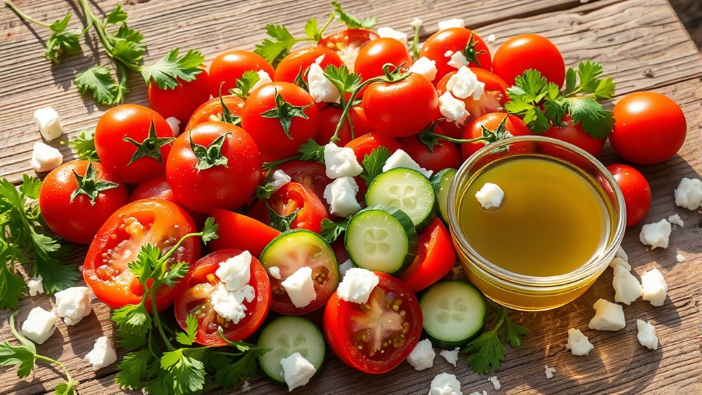 fresh balanced georgian salad