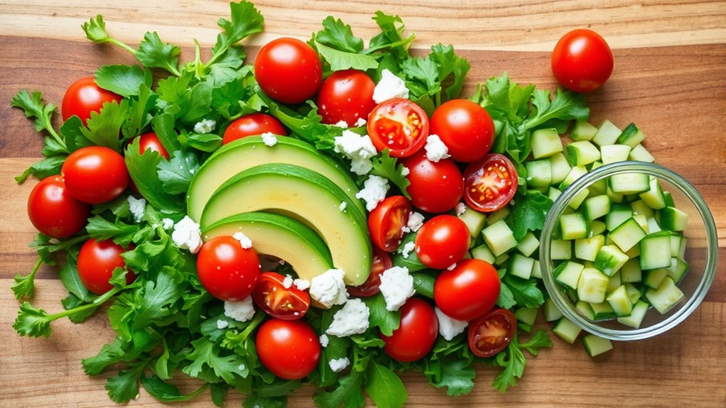 fresh balanced shrimp salad