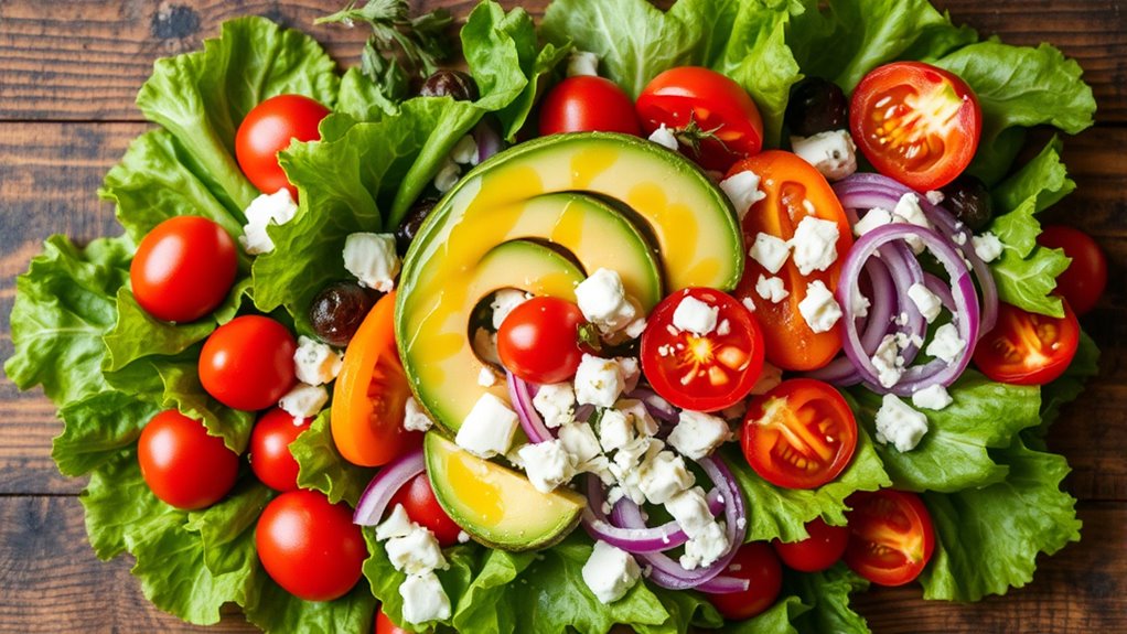 fresh balanced vibrant salad