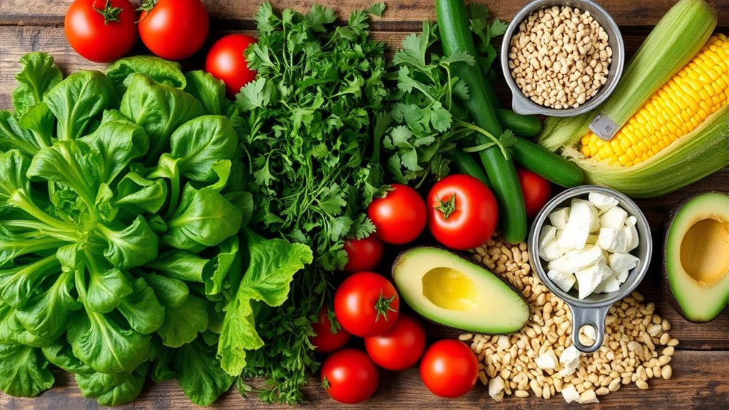 fresh colorful southern salad