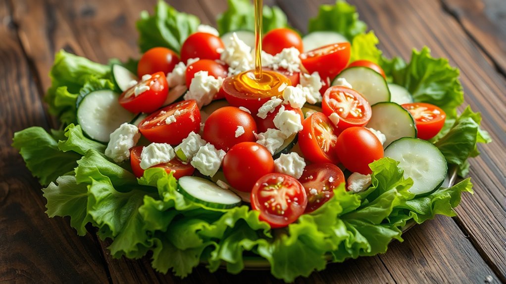 fresh ingredients for salad