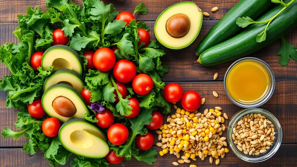 fresh salad ingredient essentials