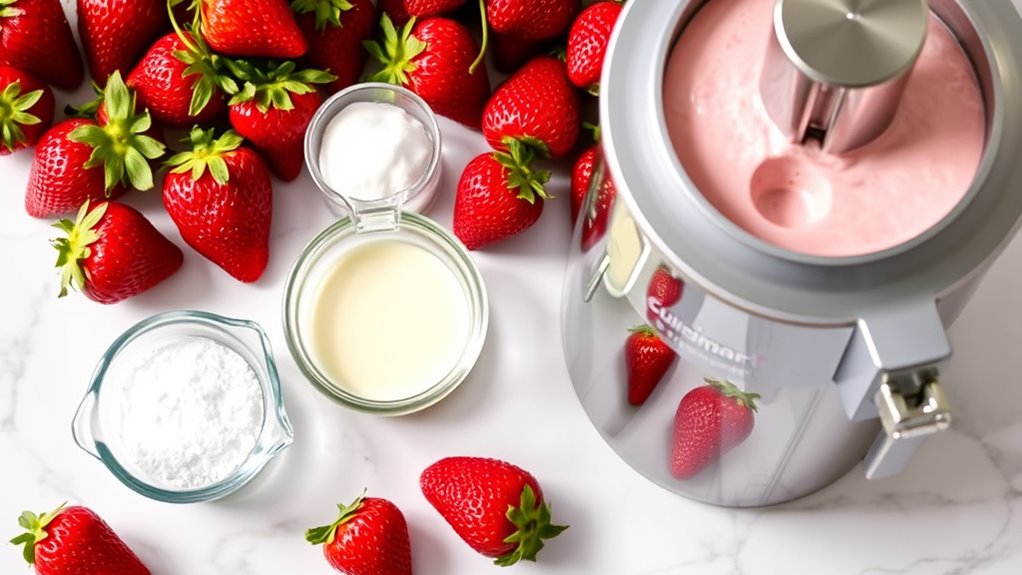fresh strawberries creamy indulgence