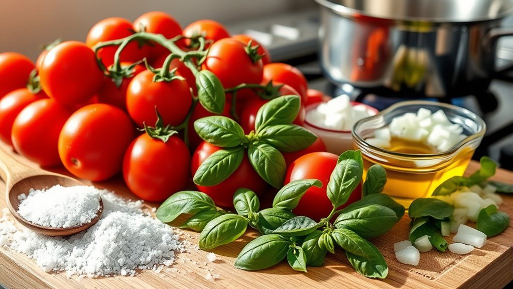 fresh tomato herb soup