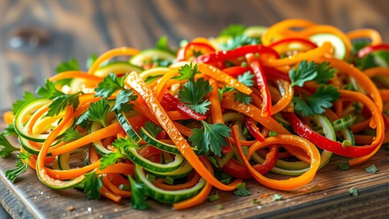 fresh vegetable julienne salad