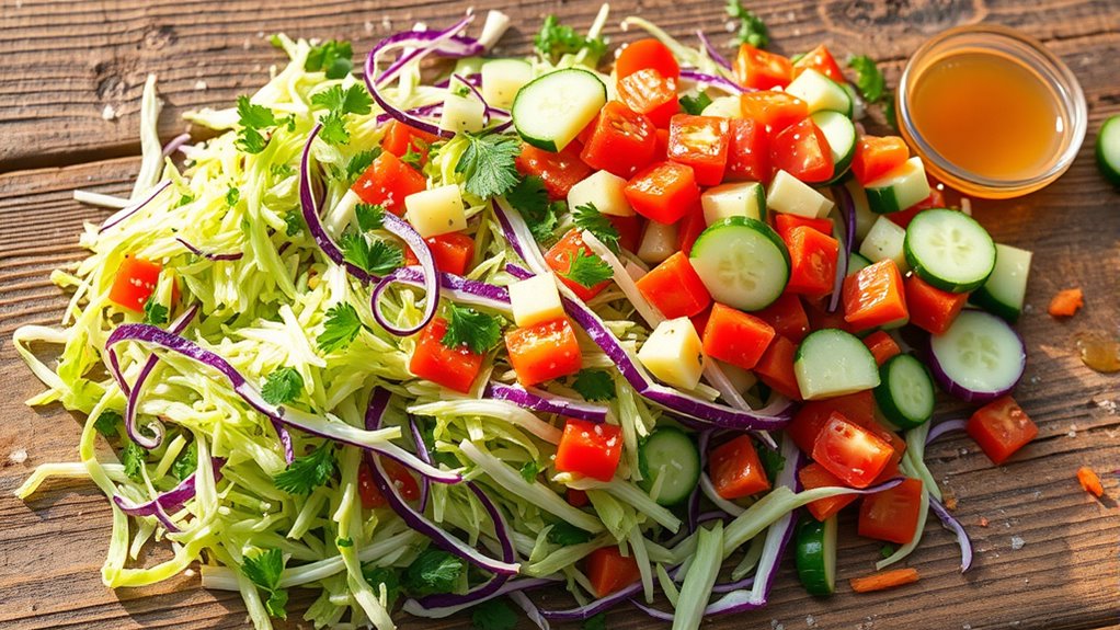 fresh vibrant cabbage salad