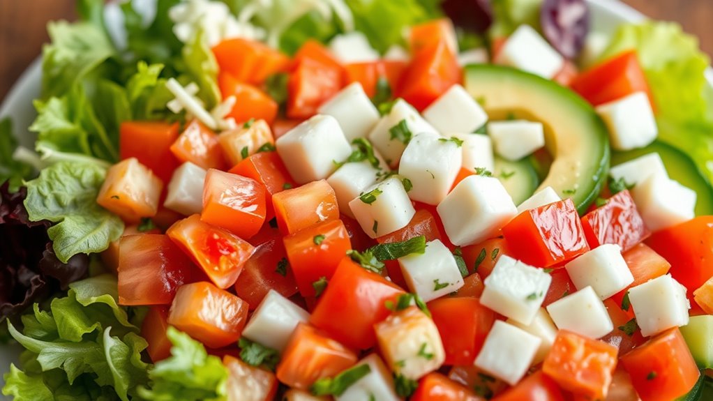 fresh vibrant chopped salad