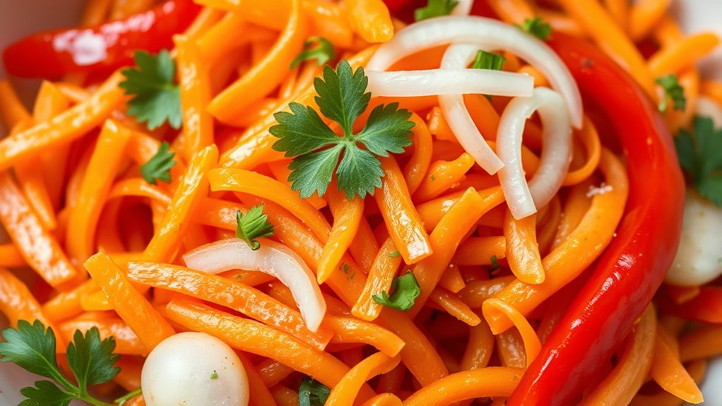 fresh vibrant salad ingredients